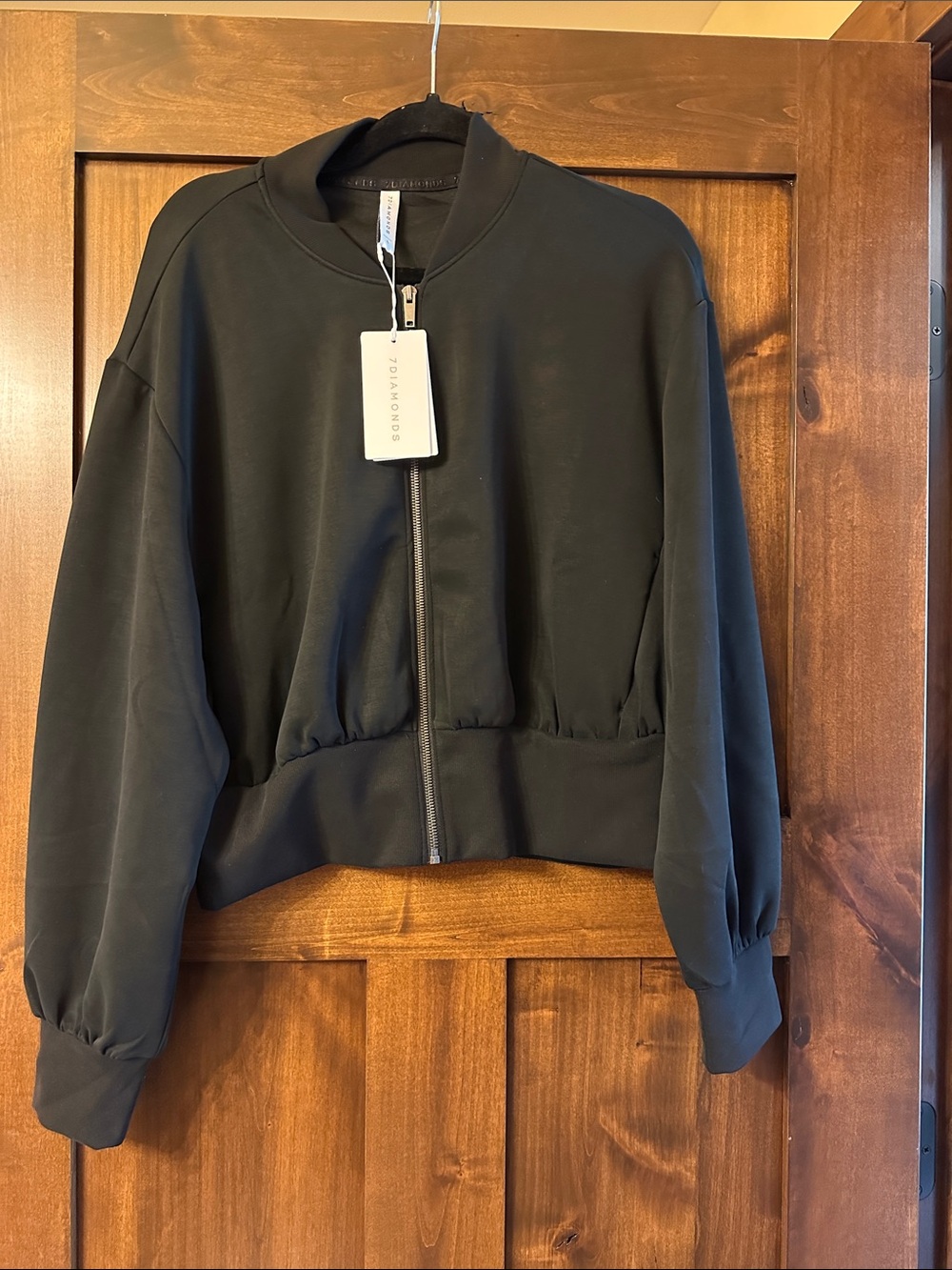 7 Diamonds Black Bomber Jacket